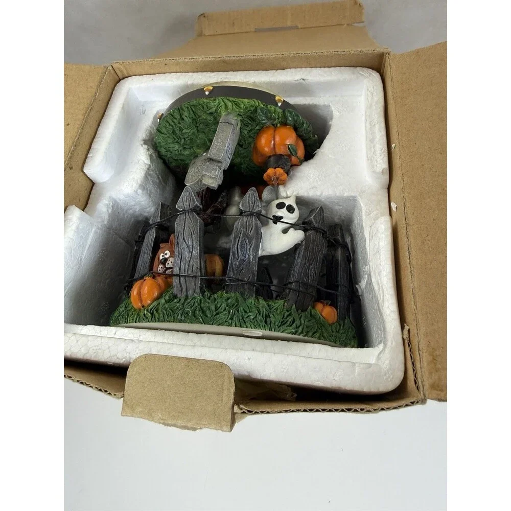 Gold Canyon Pumpkin Harvest Candle Holder Autumn Thanksgiving Vintage Box 82983